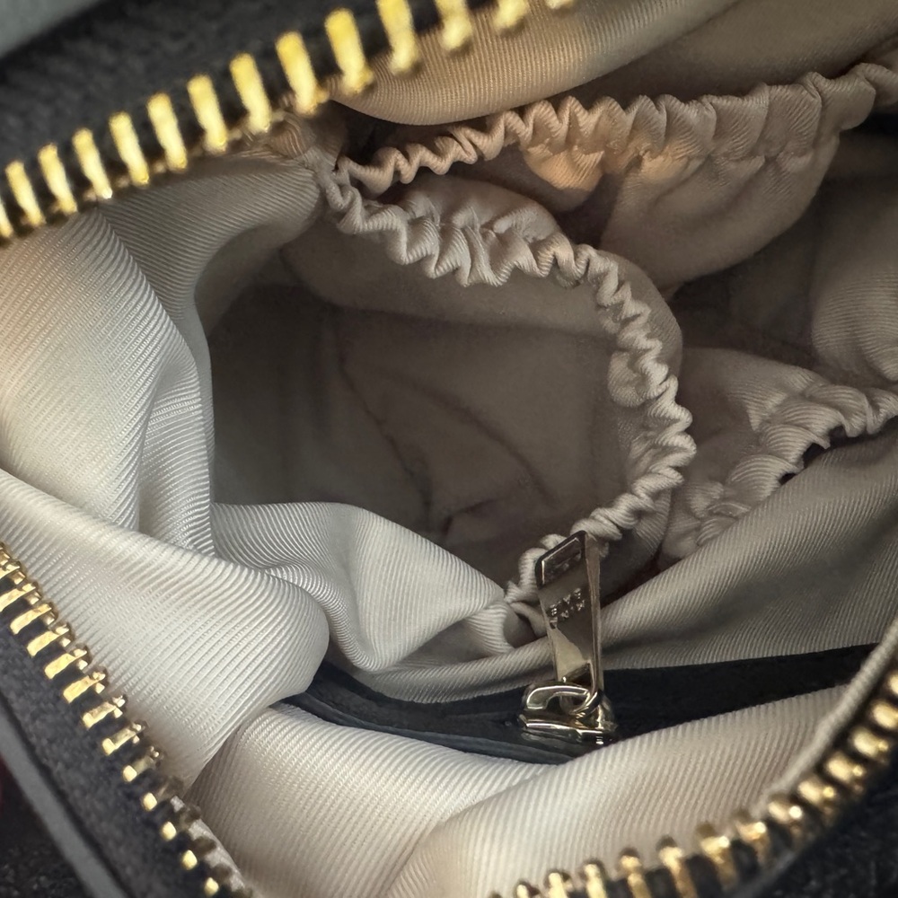 Mina Baie Stevie Mini Leather Black Backpack - all straps + Paisley wide straps - Picture 10 of 12